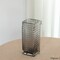 Set of 2 Square Frosted Clear Glass Table Vase - A Timeless Centerpiece for Dining Tables, Living Rooms, Bedrooms, Hotel Reception Areas and Conference Rooms, Ideal for Weddings and Special Occassions